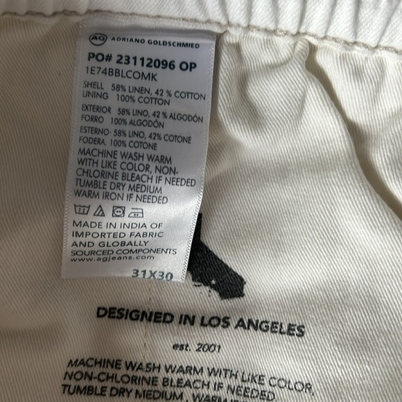 AG NWT mens Henry relaxed drawstring pants 31 - Picture 11 of 12